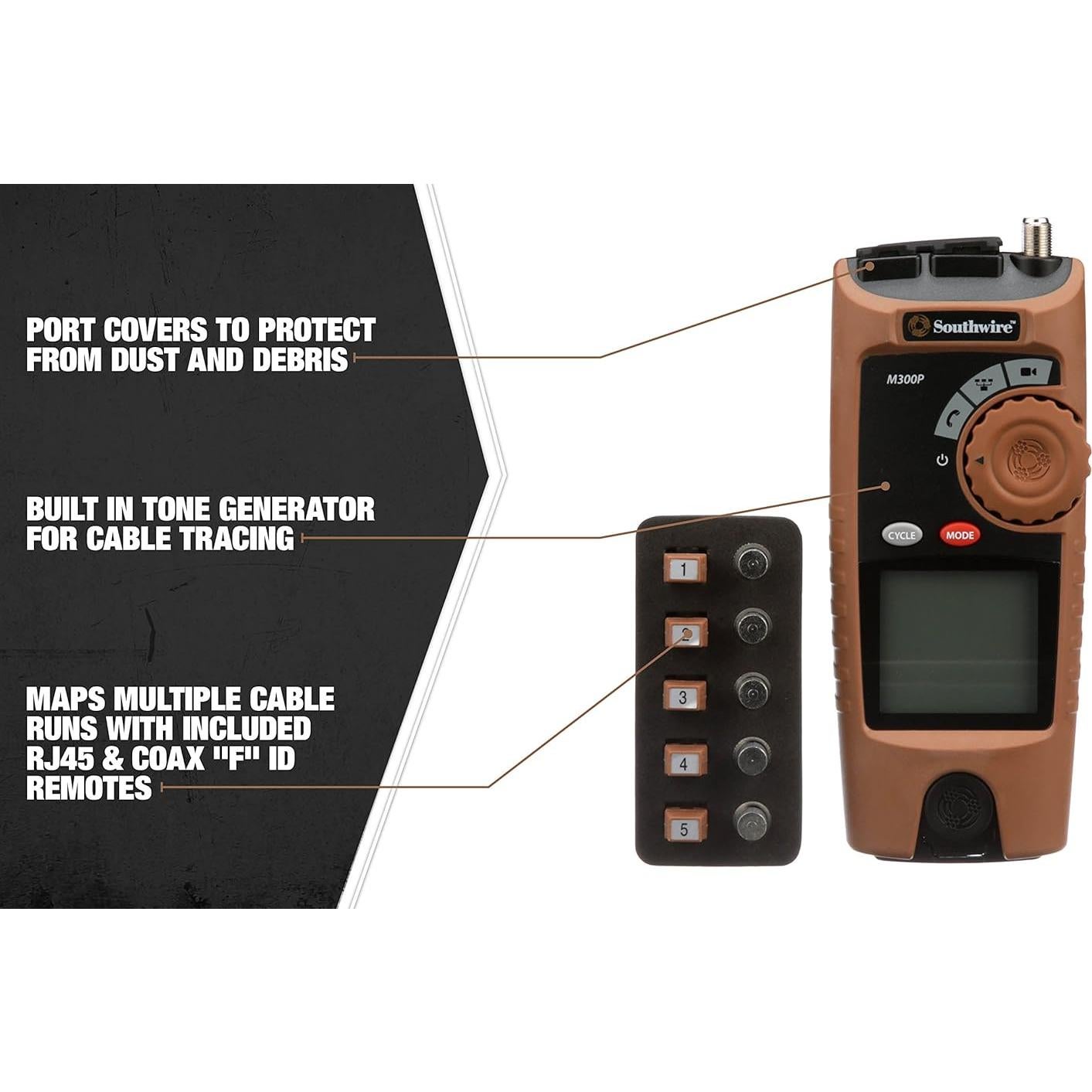 Kit de herramientas de mapeo de cable VDV M300P Southwire
