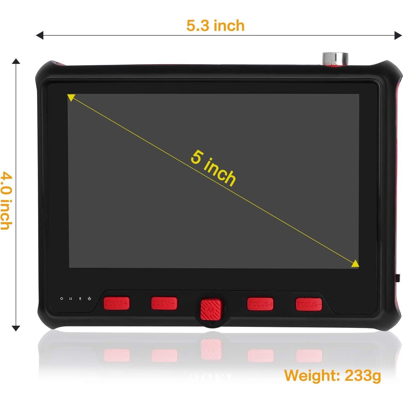 Probador de CCTV SGEF 6800ACT 5" Pantalla 800x480 HD