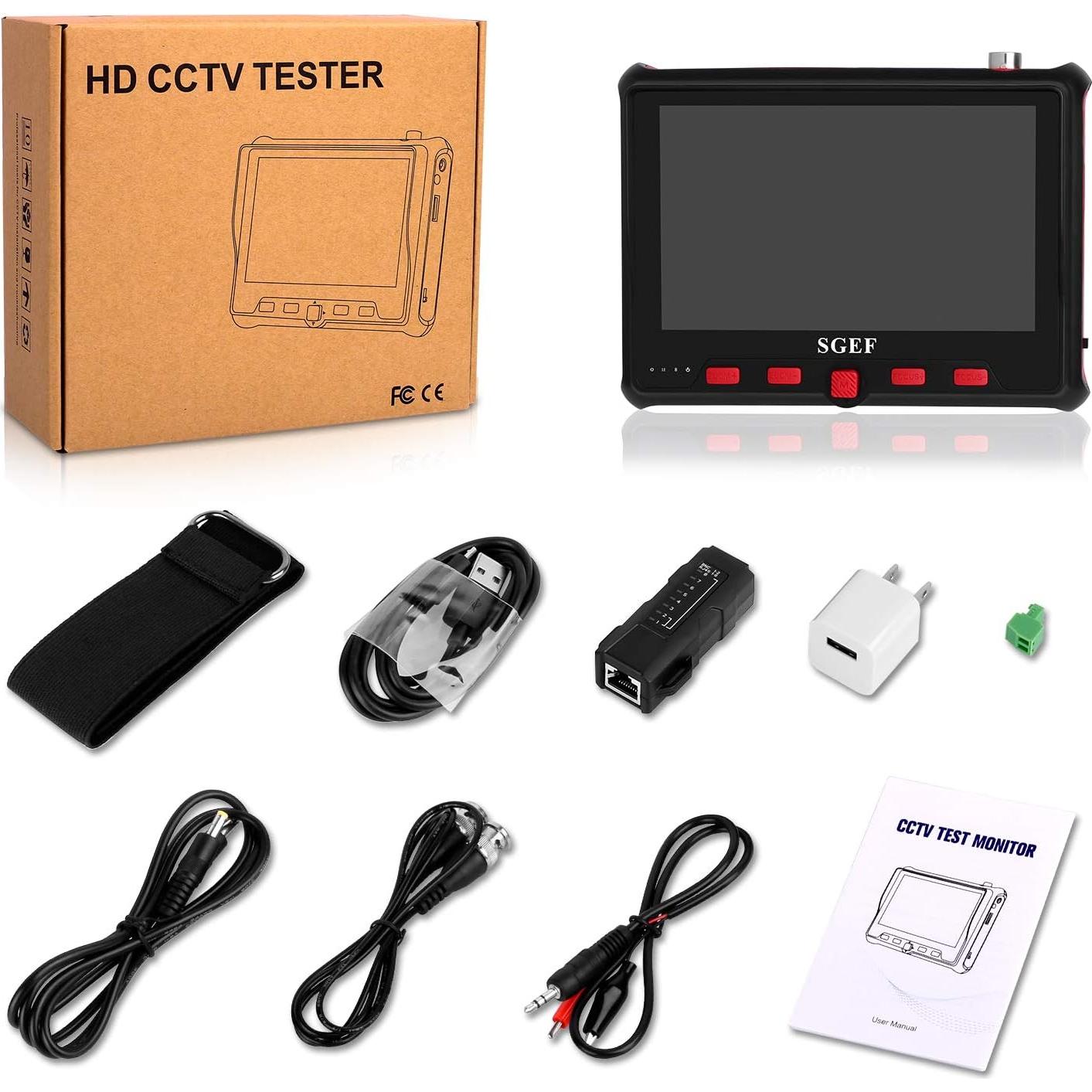 Probador de CCTV SGEF 6800ACT 5" Pantalla 800x480 HD