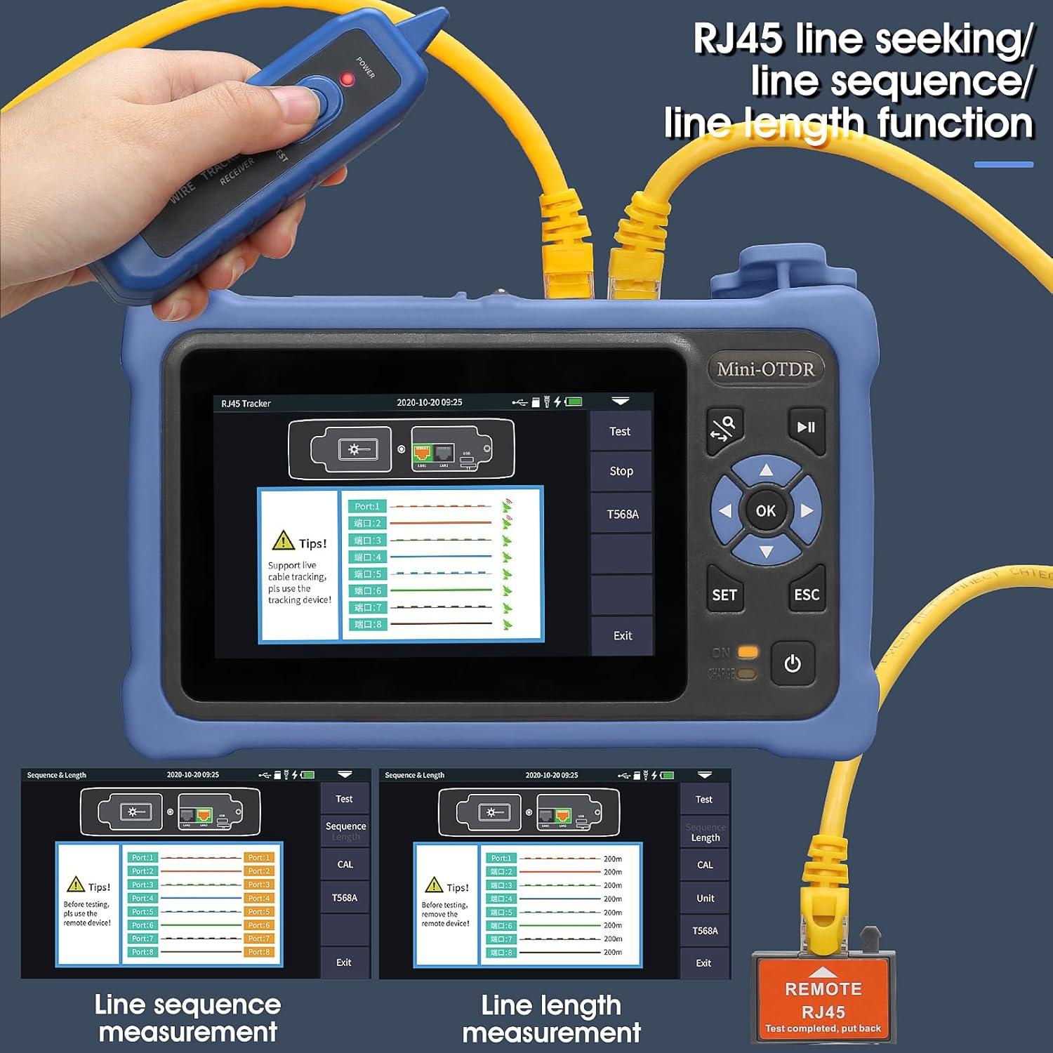 Probador de Fibra Óptica A-800A SAIVXIAN 12 en 1 100km