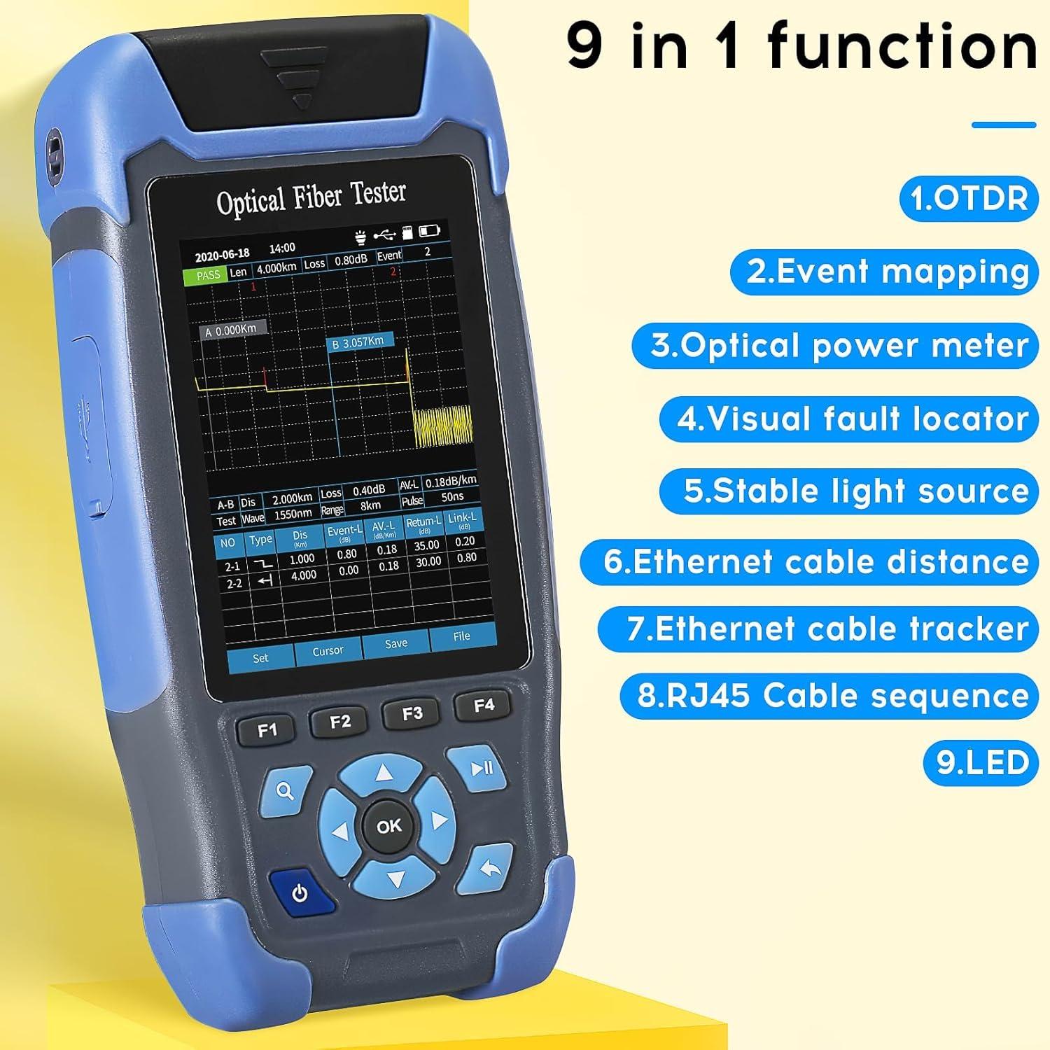 Probador OTDR A-900D Sumchan con OPM VFL OLS 60km