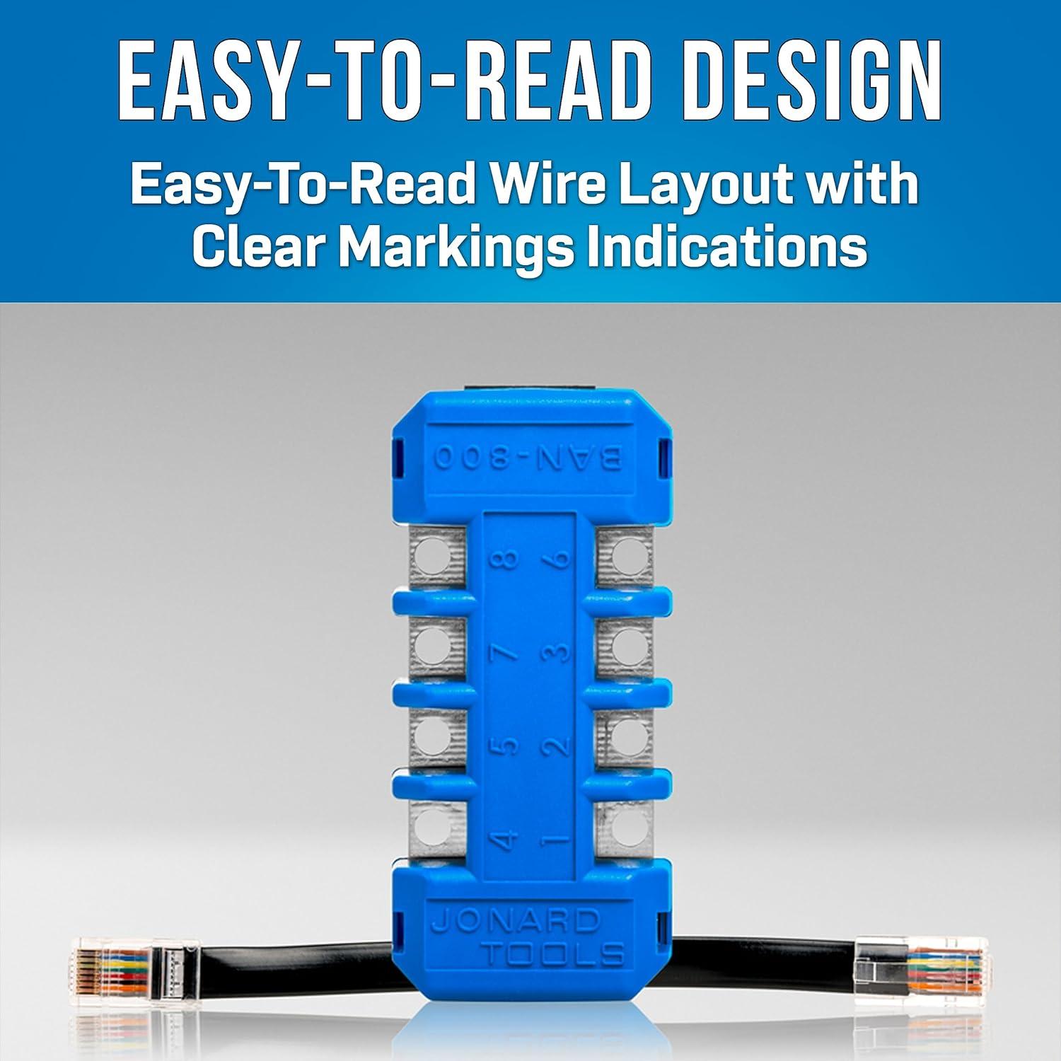 Adaptador Modular RJ45 Jonard Tools BAN-800 - 8 Posiciones