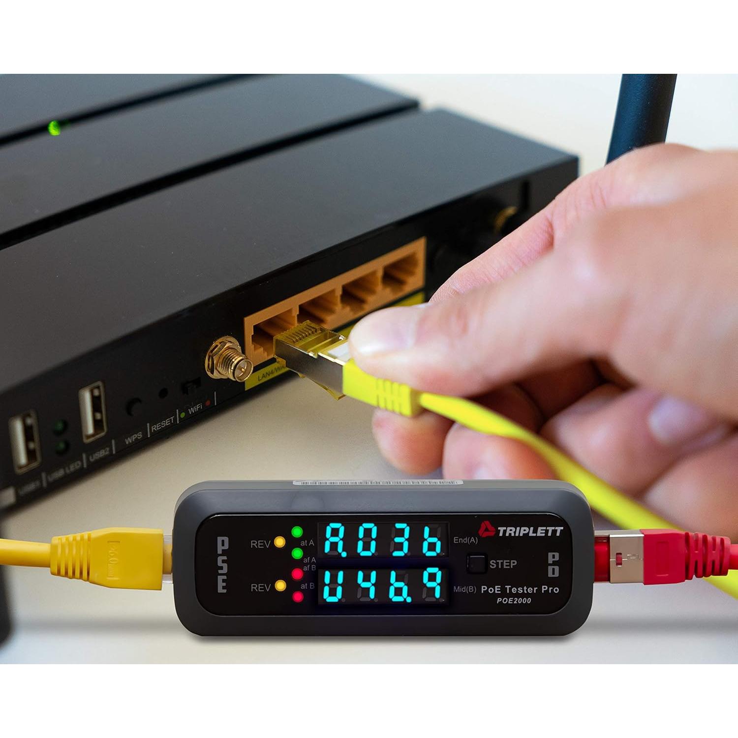 Probador PoE Triplett POE2000 - Detección de Energía y Voltaje