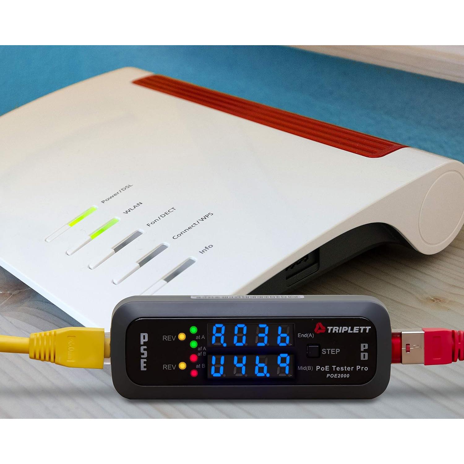 Probador PoE Triplett POE2000 - Detección de Energía y Voltaje