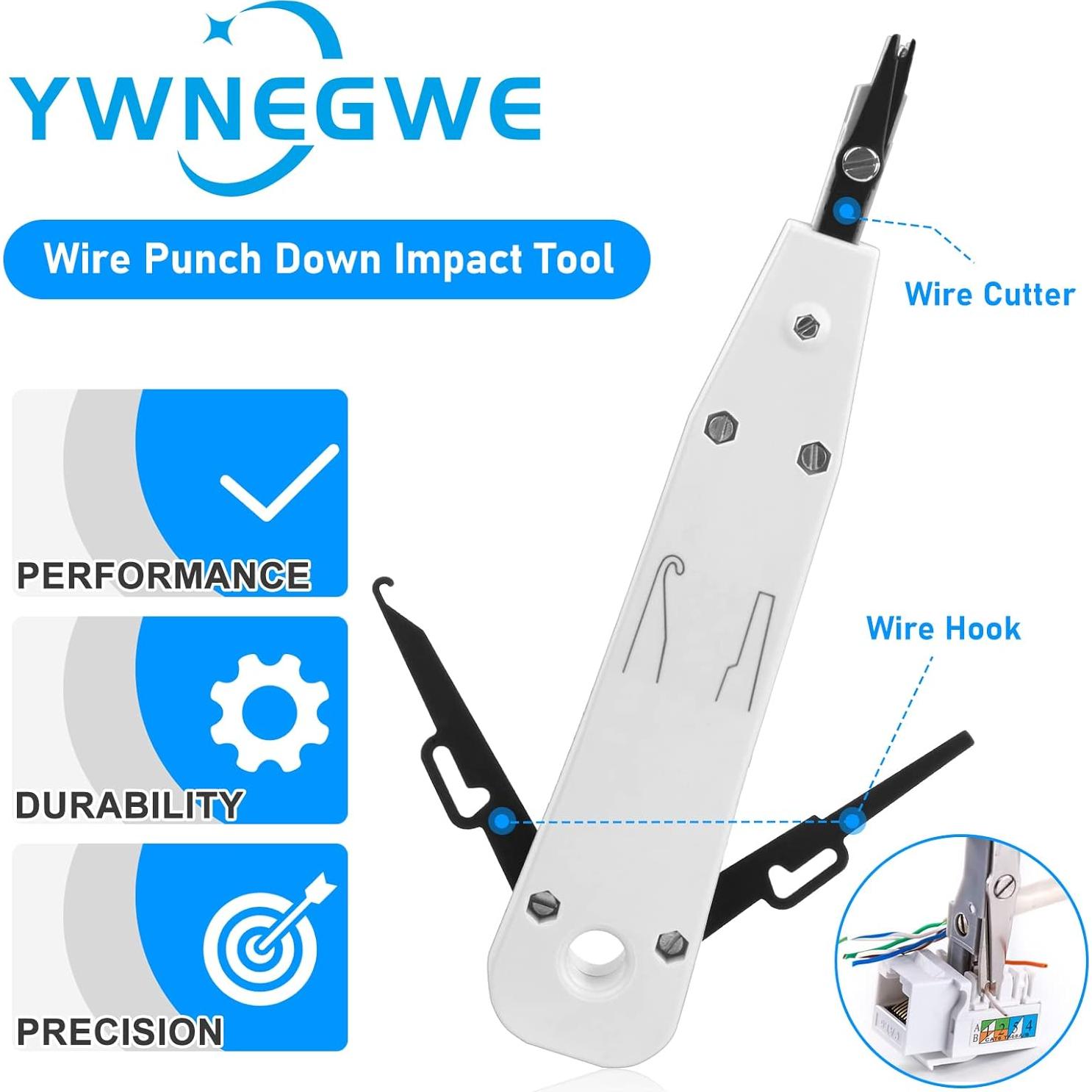 Kit de Herramientas de Crimpado RJ45 YWNEGWE 10 en 1 para Cat5/6