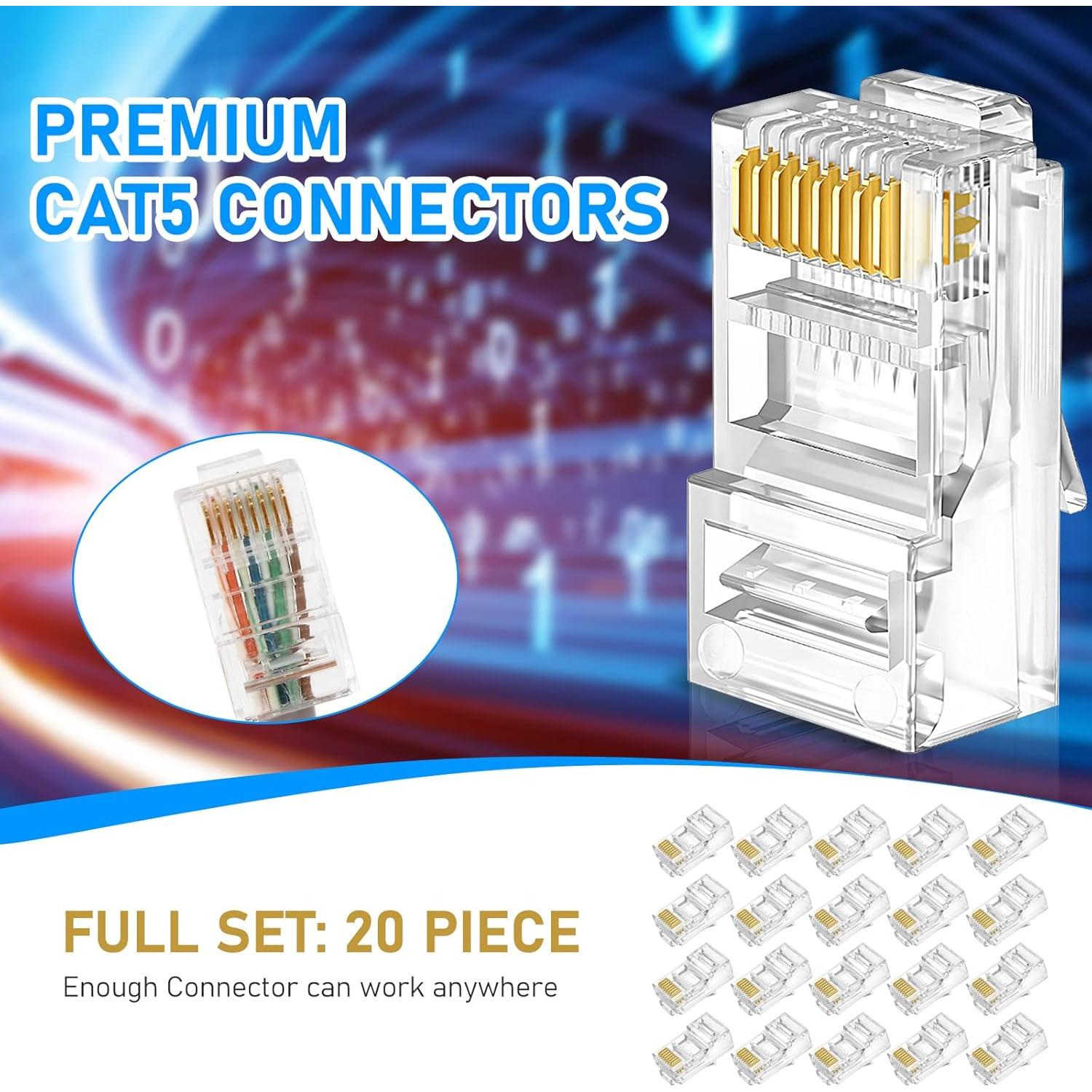 Kit de Herramientas de Crimpado RJ45 YWNEGWE 10 en 1 para Cat5/6