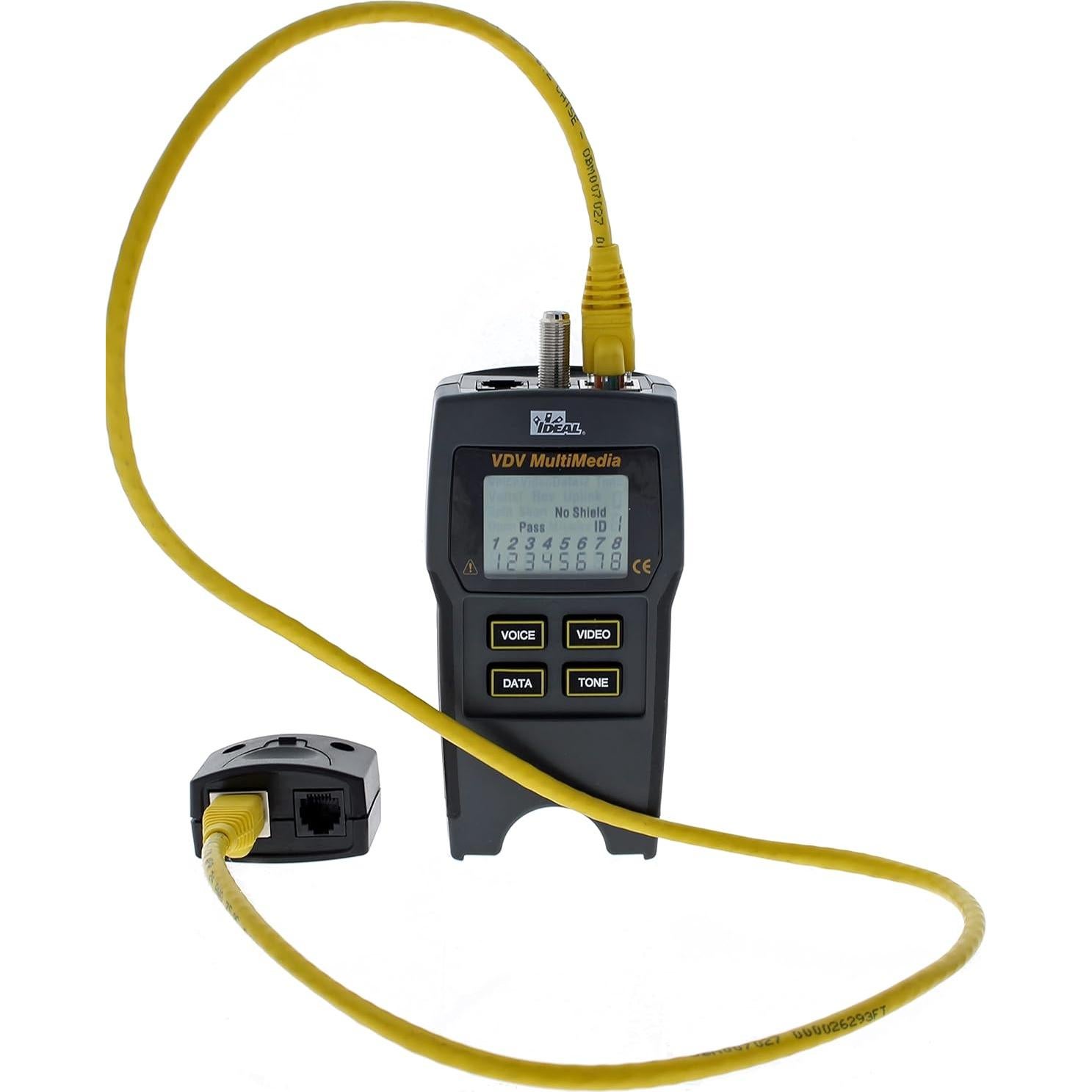 Probador de Cable VDV Multimedia Ideal 33-856 para Voz/Datos/Video