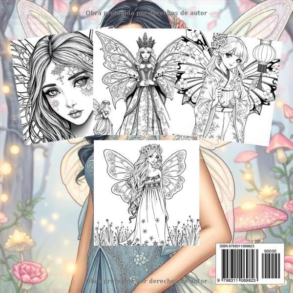 Hadas un libro de colorear de moda para adultos y adolescentes: perfecto para relajarse, con hermosos rostros de hadas, casas fantásticas, patrones y ... gótico, boho y mucho más (Spanish Edition)