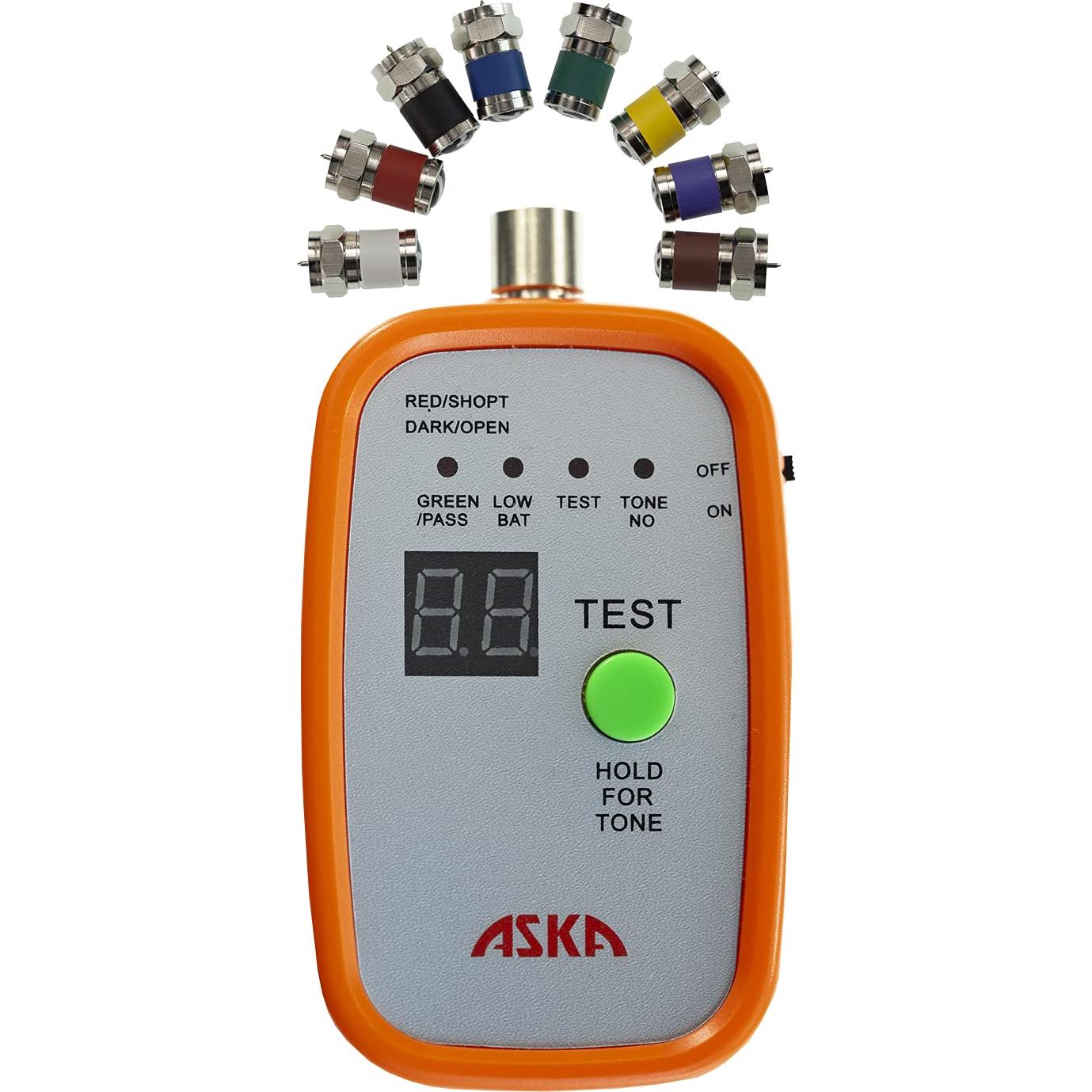Localizador de Cable Coaxial 8 Vías ASKA CTR-8C con Adaptadores