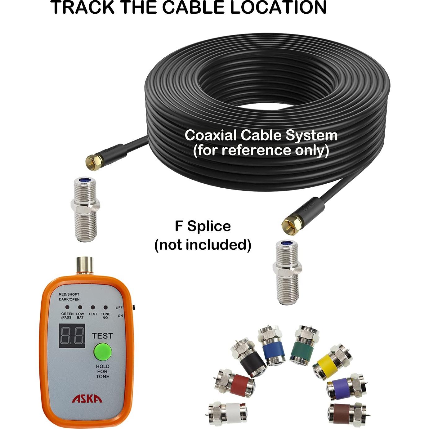 Localizador de Cable Coaxial 8 Vías ASKA CTR-8C con Adaptadores