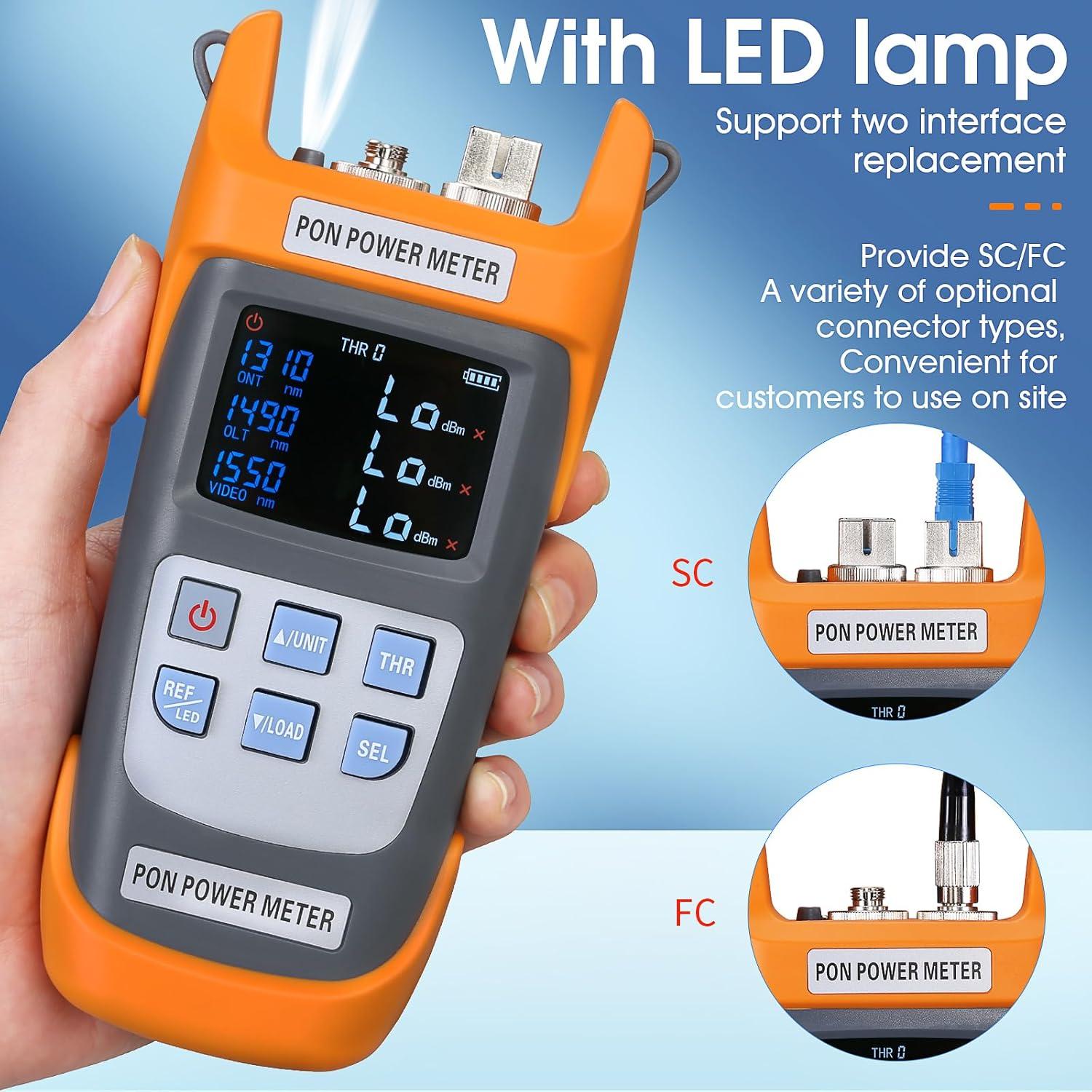 Medidor de Potencia Óptica SAIVXIAN A-330U SCUPC 1310-1550nm