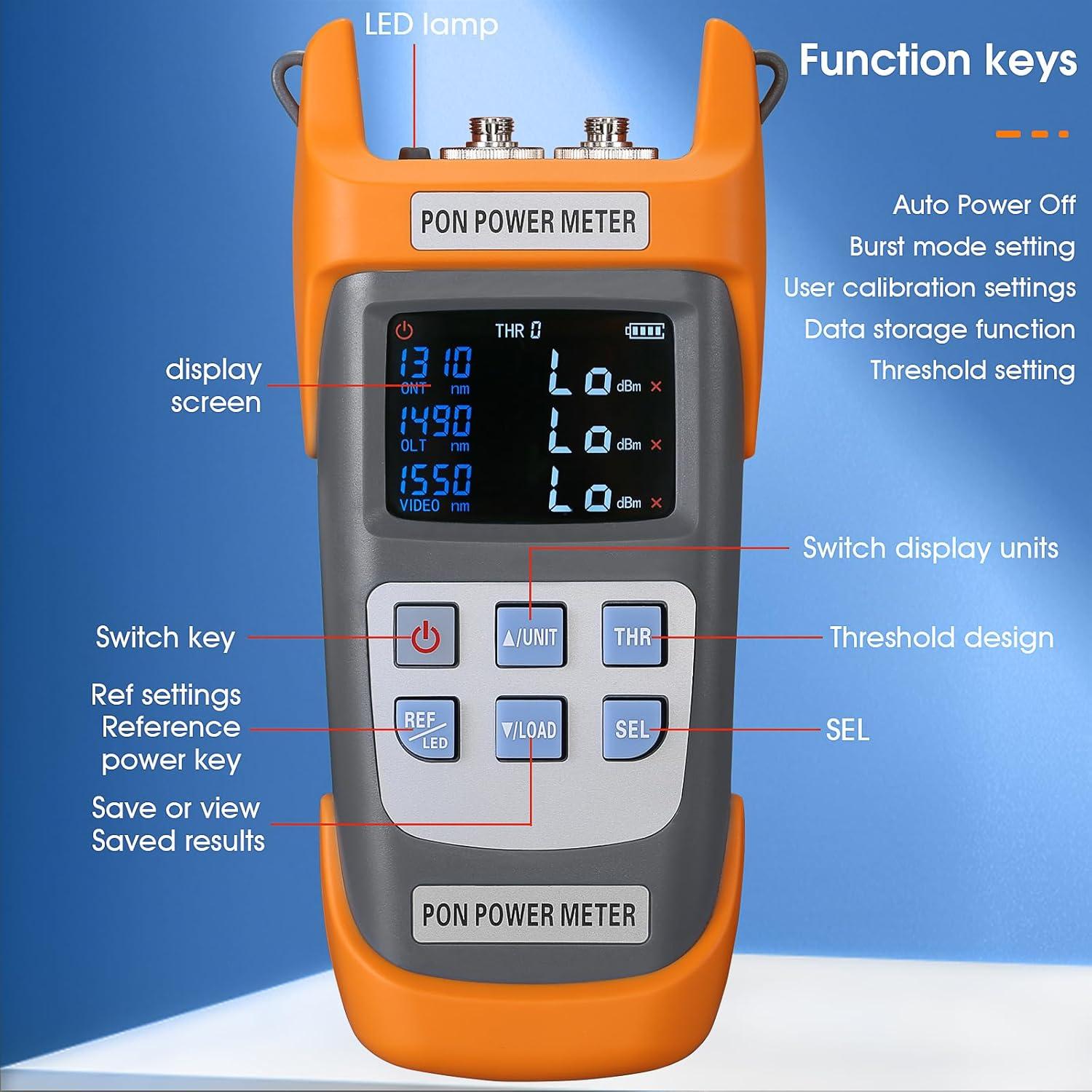 Medidor de Potencia Óptica SAIVXIAN A-330U SCUPC 1310-1550nm