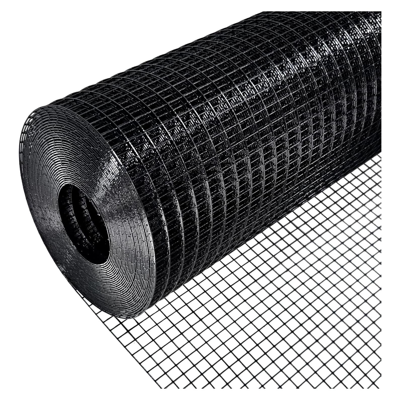 Malla de Hardware PVC Negra 121.92 x 15.24 m 23 Gauge