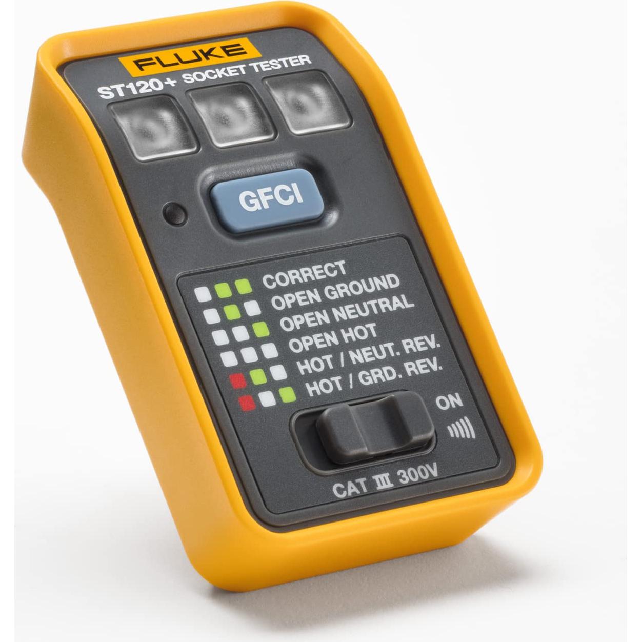 Probador de Enchufes GFCI Fluke ST120+ con Beeper Audible