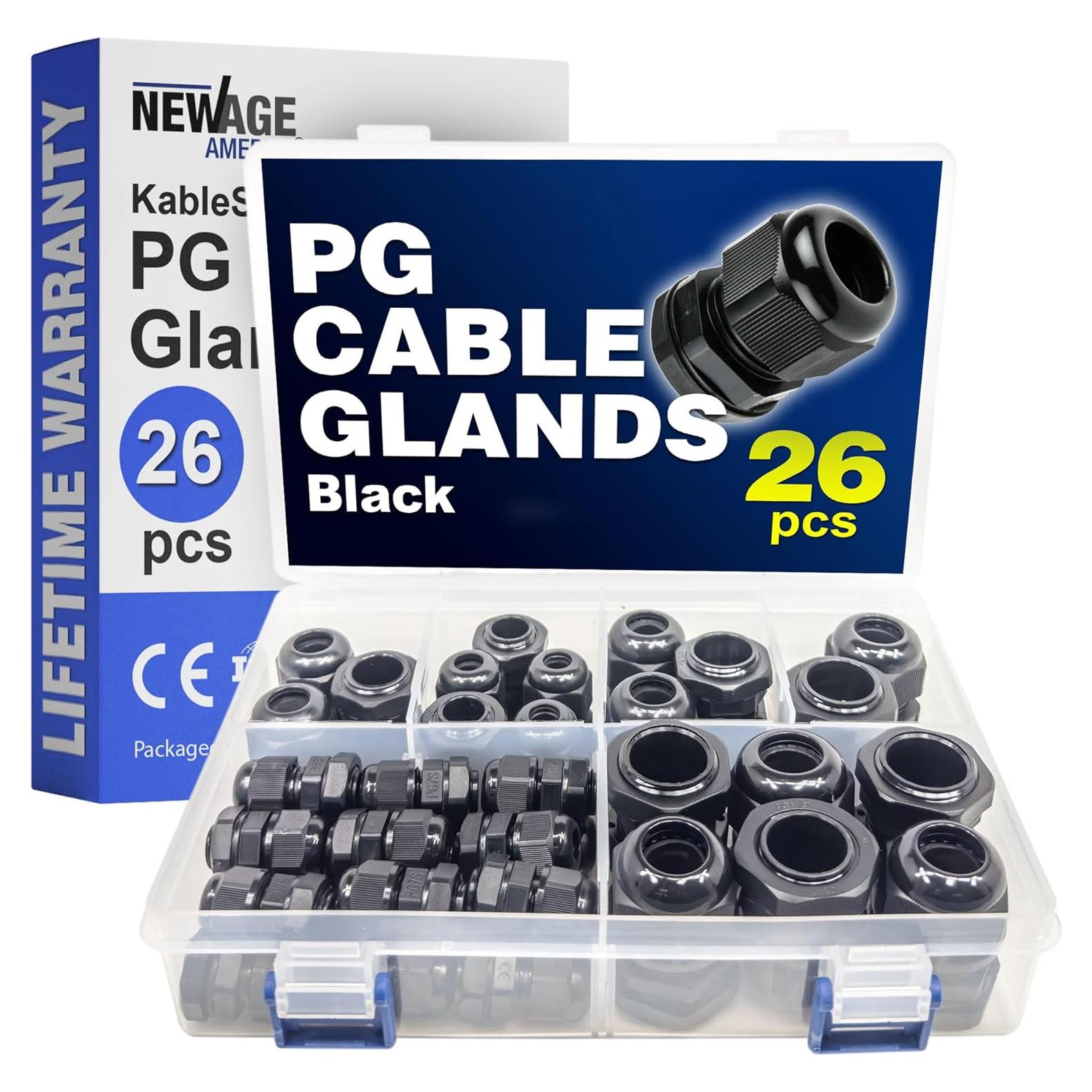 Kit 26 Garras de Cable PG Nuevo Age América Nylon IP68