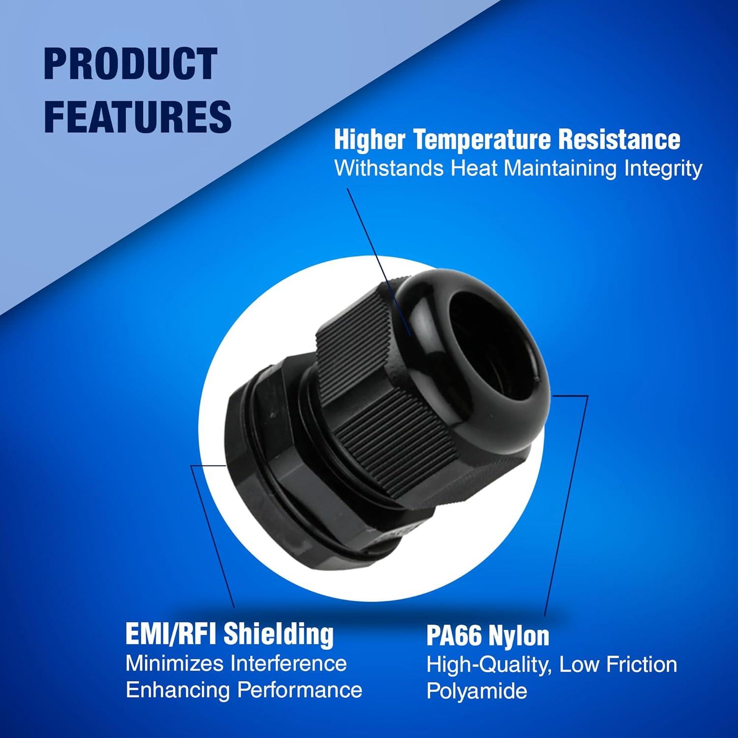 Kit 26 Garras de Cable PG Nuevo Age América Nylon IP68