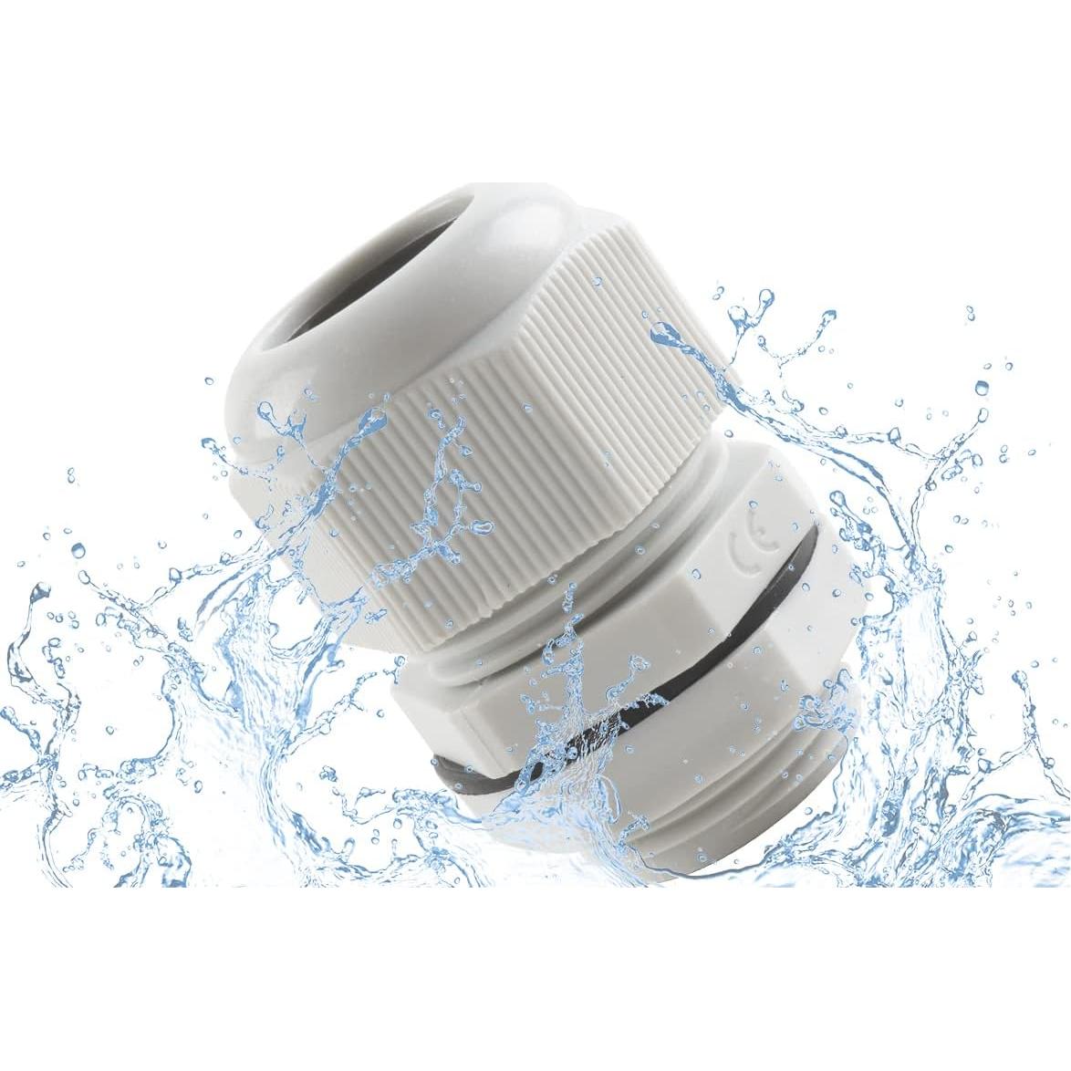 Paquete de 15 Conectores de Cable Estancos NPT3/4" IP68 Nylon