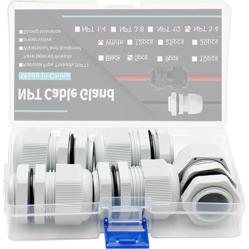 Cable de Alivio de Tensión YQMIGU NPT 3/4" 5PCS Impermeable