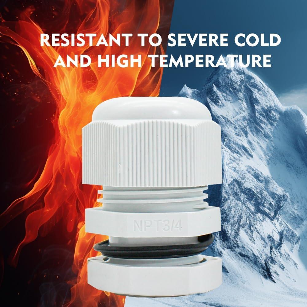 Cable de Alivio de Tensión YQMIGU NPT 3/4" 5PCS Impermeable