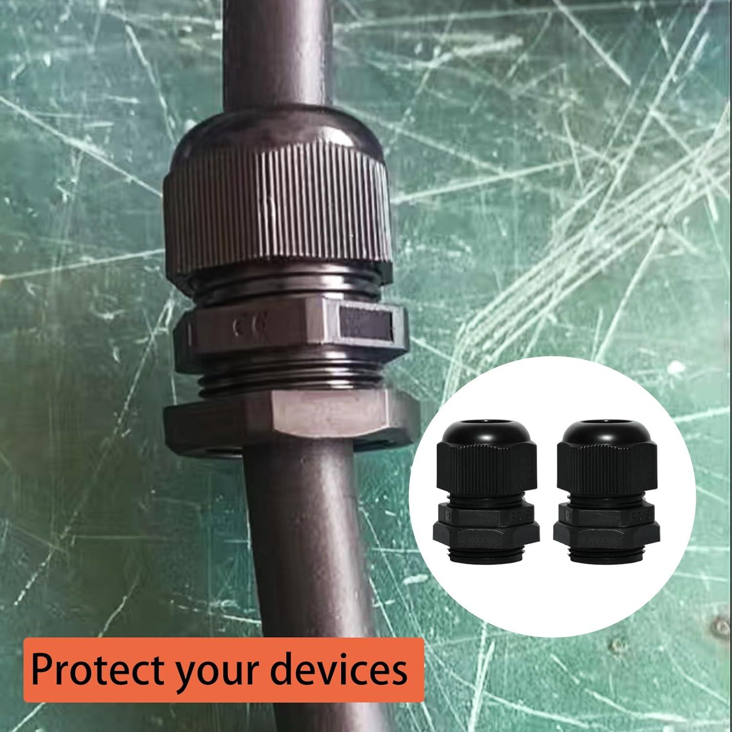 Pasacables Impermeable Lilaly PG19 - 50 Piezas Plástico