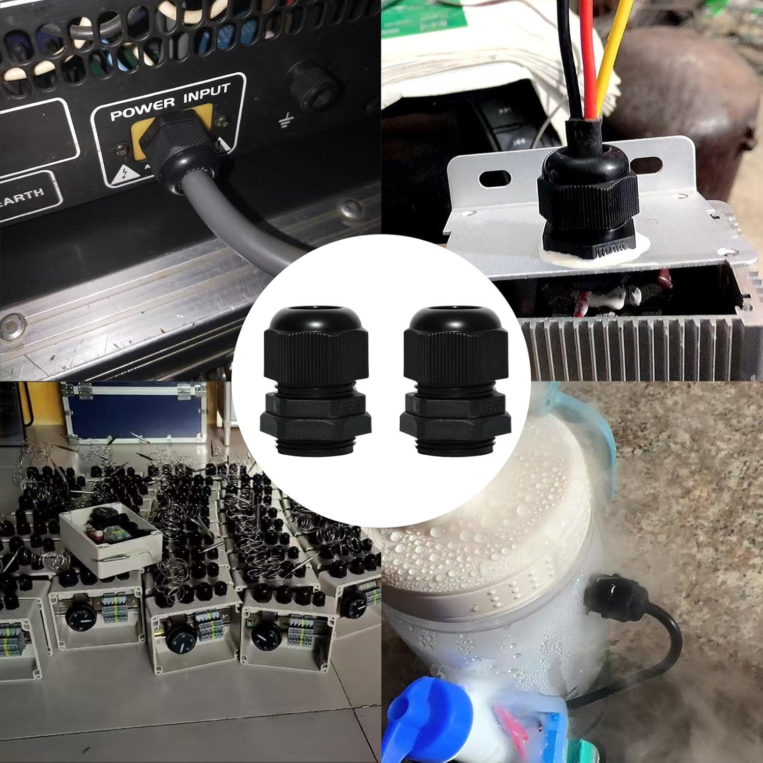 Pasacables Impermeable Lilaly PG19 - 50 Piezas Plástico