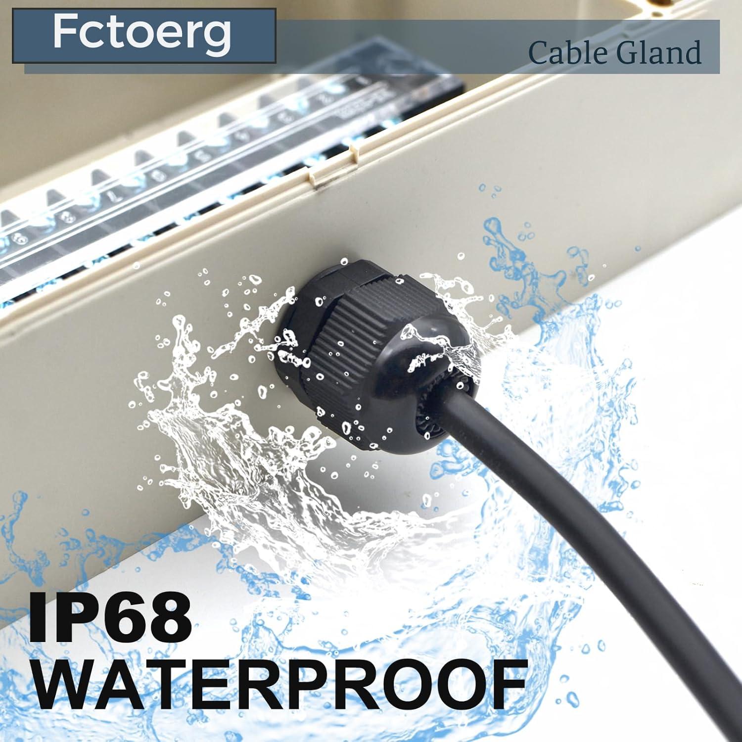 Entradas de Cable Impermeables Fctoerg NPT2 2-Pack IP68 28-40mm