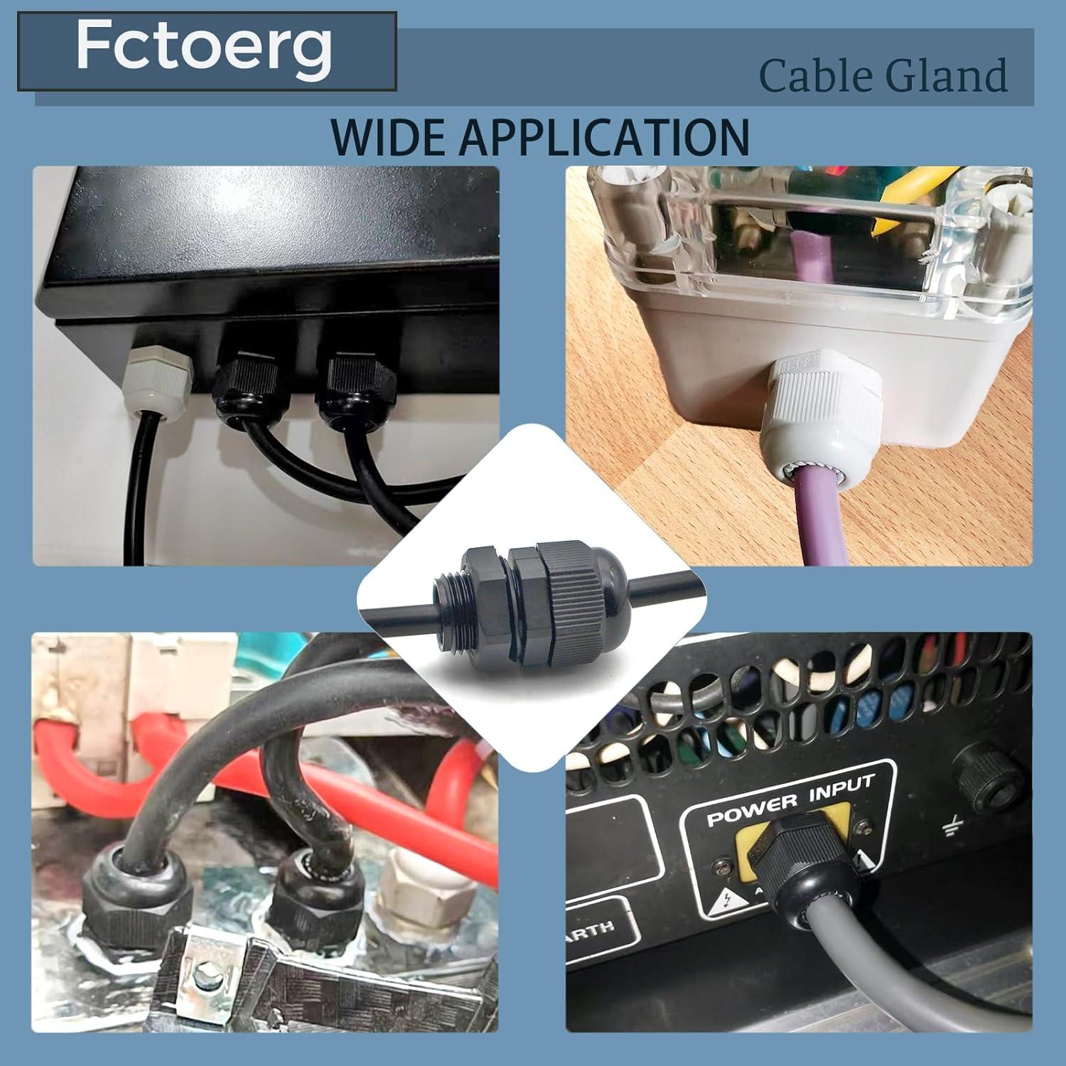 Entradas de Cable Impermeables Fctoerg NPT2 2-Pack IP68 28-40mm