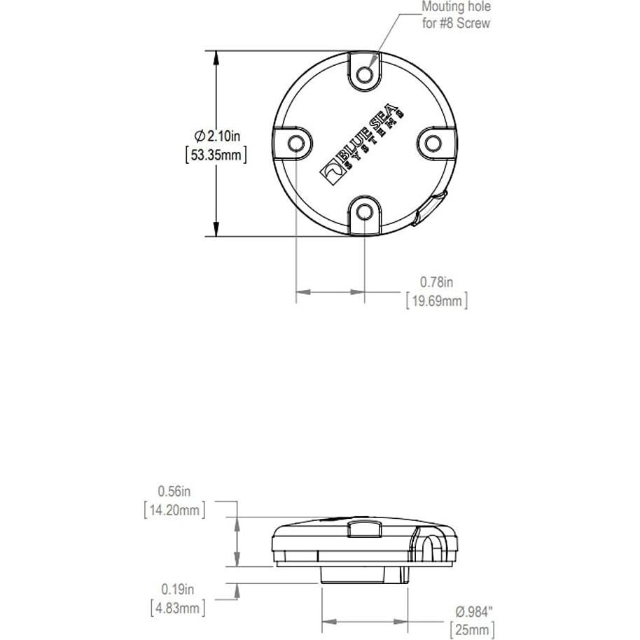 Entrada Lateral Impermeable Sistema Marítimo Azul 1007 Blanco