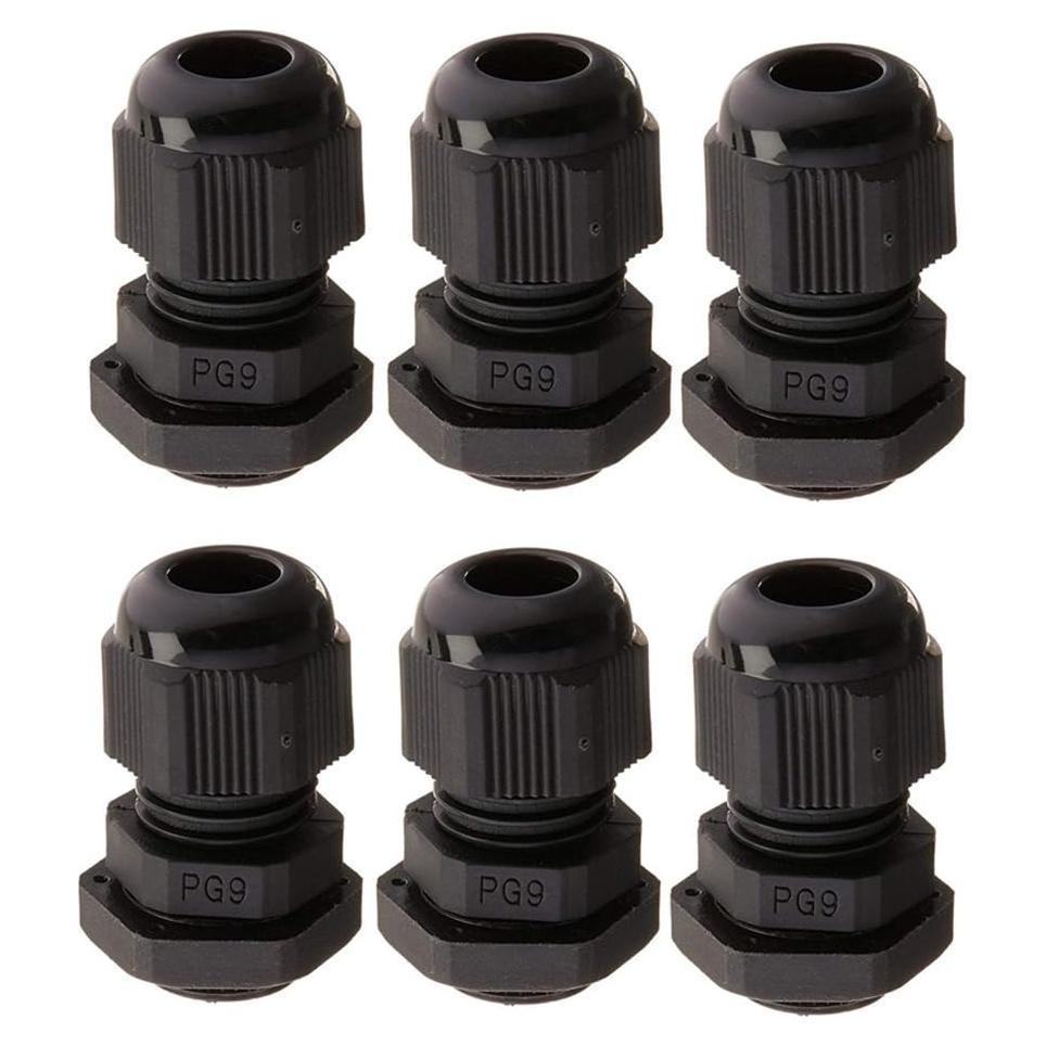 Conector de Cable Impermeable YXQ PG9 4-8mm Paquete de 6