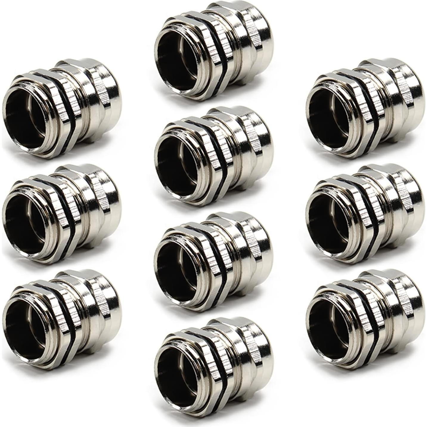 Conectores de Cable M20 Fielect 10 Piezas Metal A Prueba de Agua