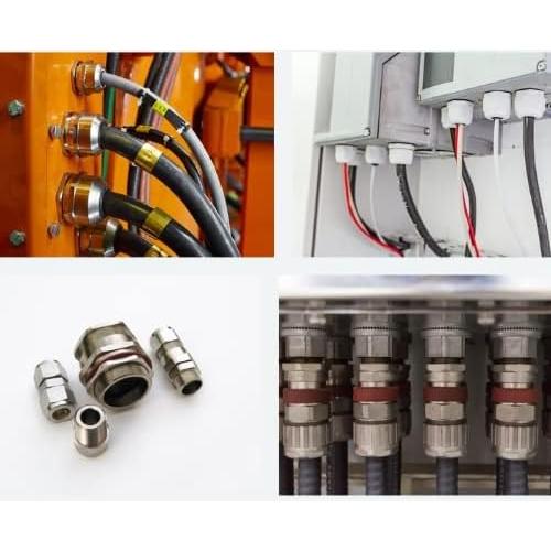 Conectores de Cable M20 Fielect 10 Piezas Metal A Prueba de Agua