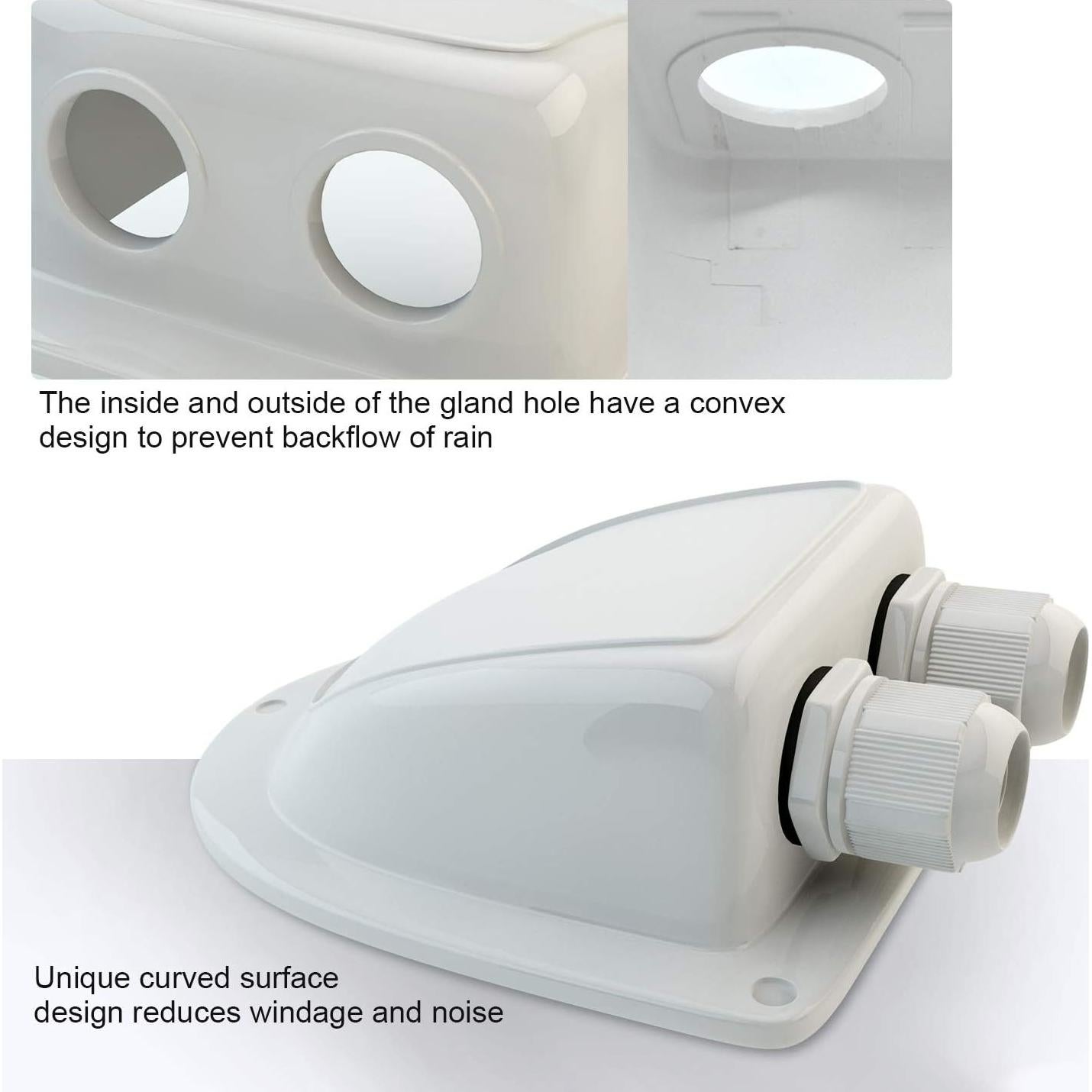 Entrada de Cable Solar Haoguo Impermeable 2mm² a 6mm² - Negro