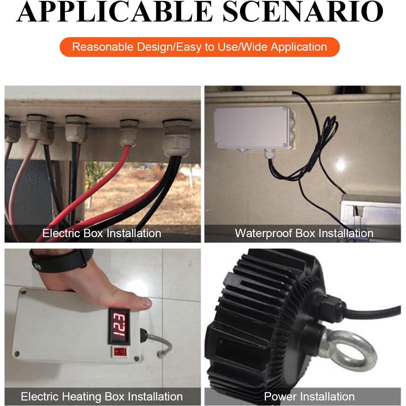 Prensaestopas Fielect M25x1.5 IP68 Nylon 2 Agujeros 4-8mm