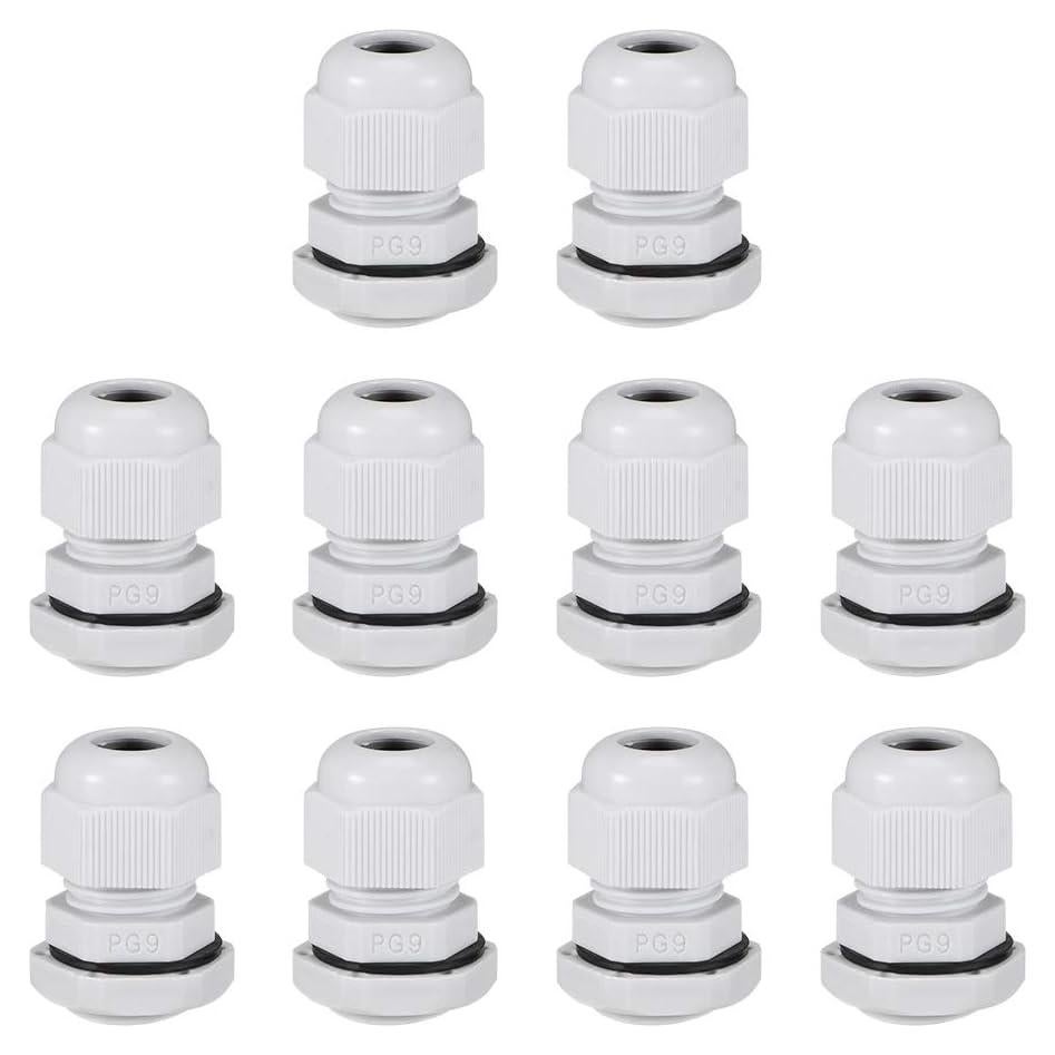 Conector de Cable PG9 uxcell 2-6mm Impermeable Nylon