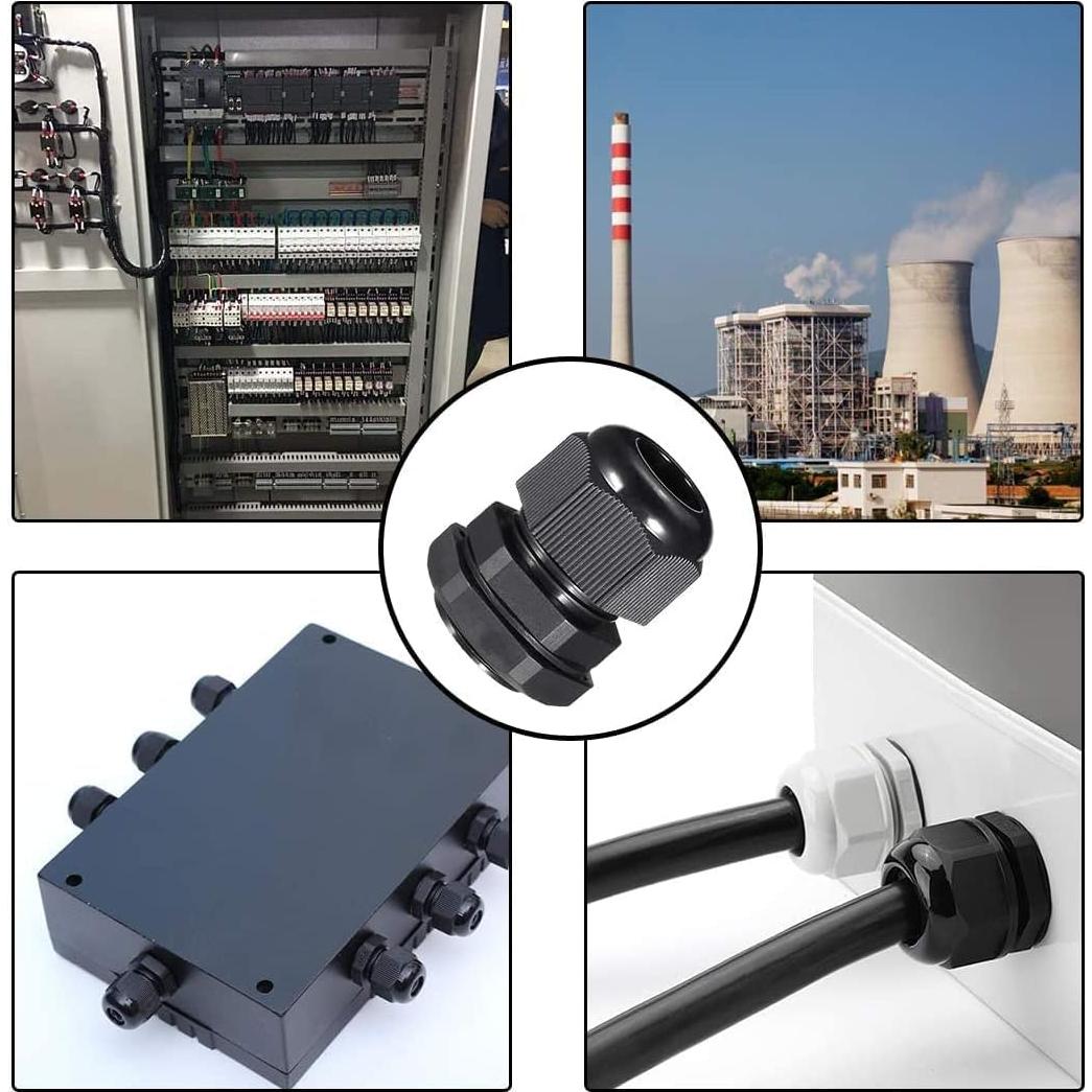 Conectores Ajustables Fielect PG21 5Pcs A Prueba de Agua 16-21mm