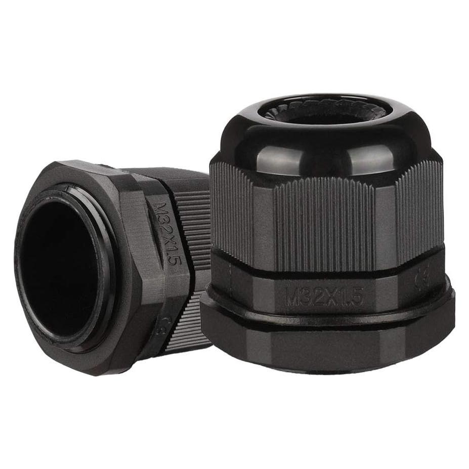 Tuerca de Cable M32 uxcell IP68 10 Pcs Nylon 16-21mm