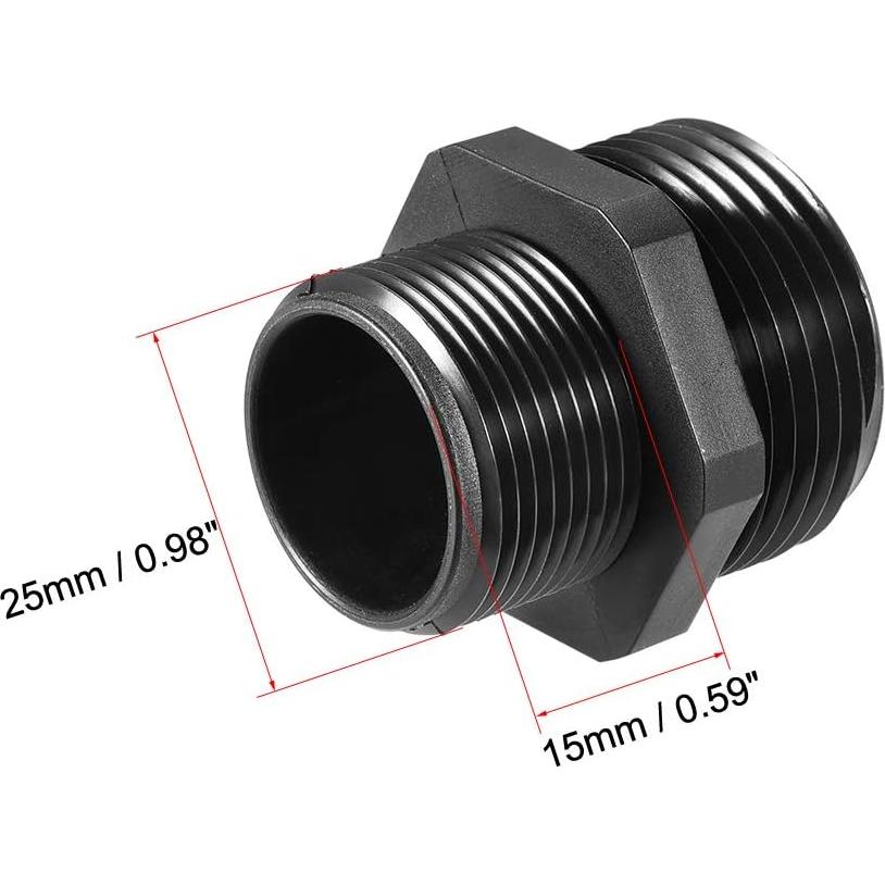 Conector Rosca M25 uxcell Impermeable IP68 2 Agujeros 6.4-8.7mm