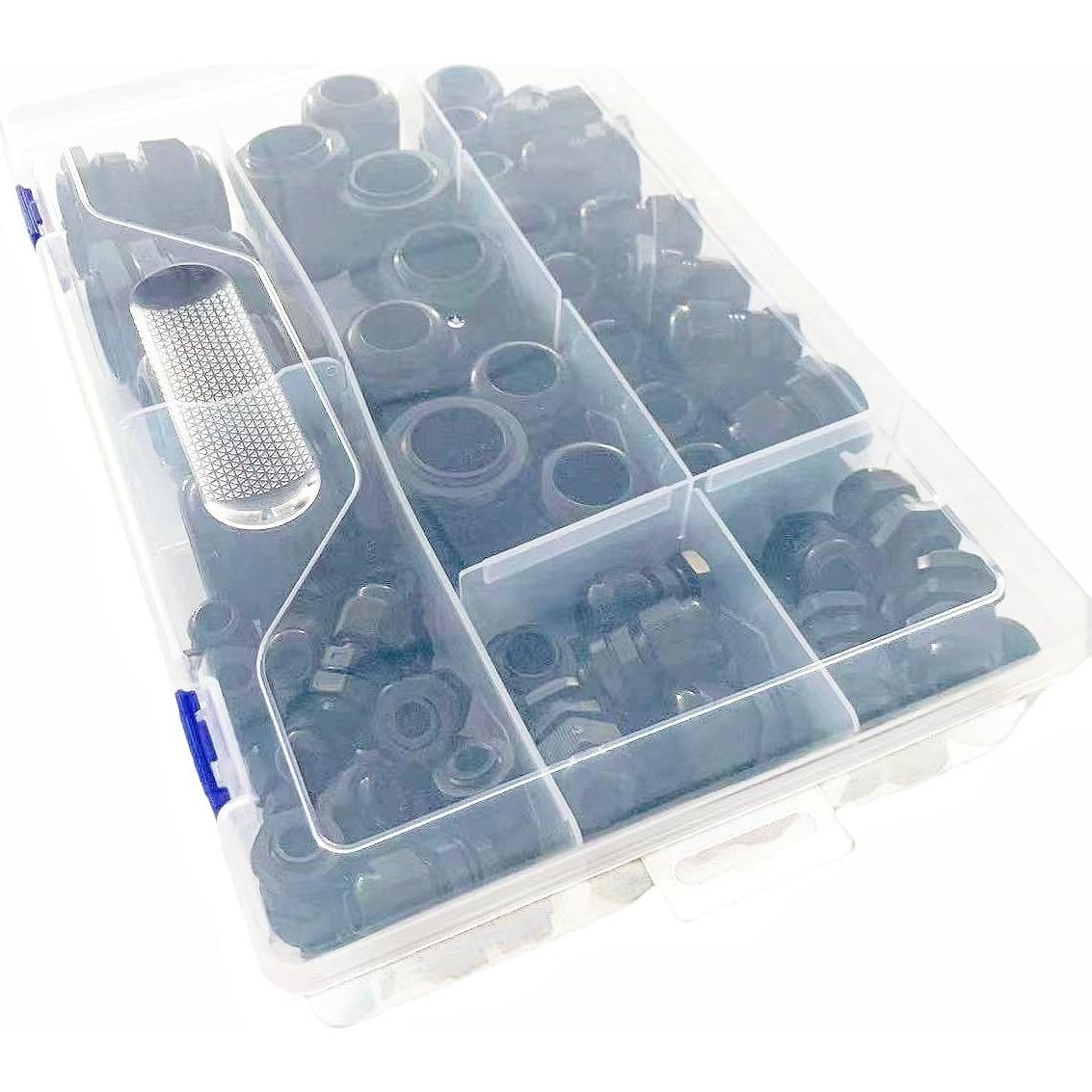 Kit de Pasacables Impermeable 72 Piezas MTDELE IP68 Nylon PA66