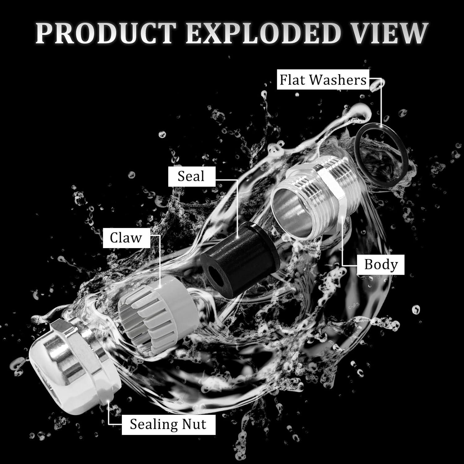 Gland de Cable Impermeable PROCET IP68 6-12mm con Conectores
