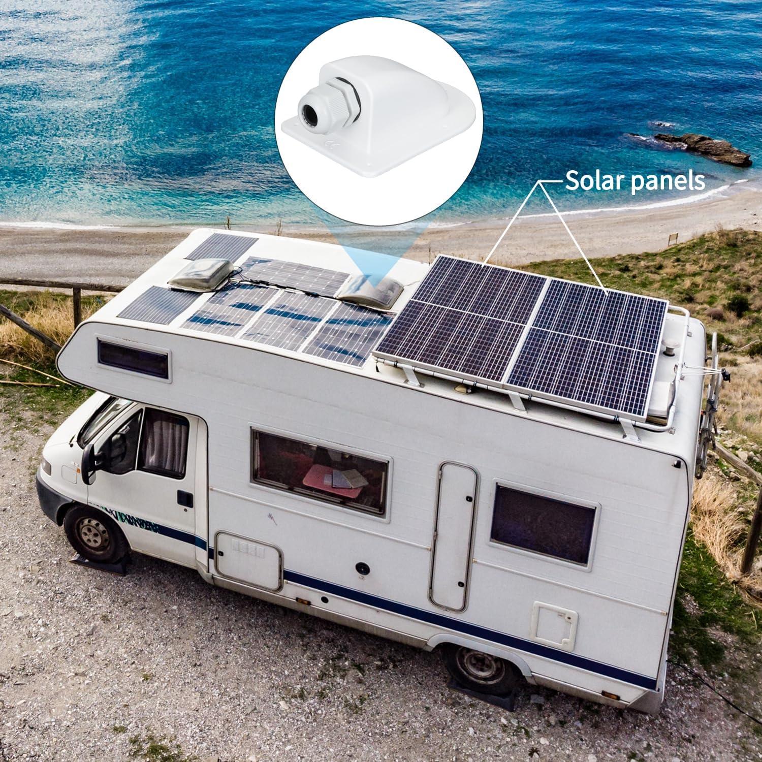 Entrante de Cable Solar ABS Impermeable TOMSHIELE 6-12mm