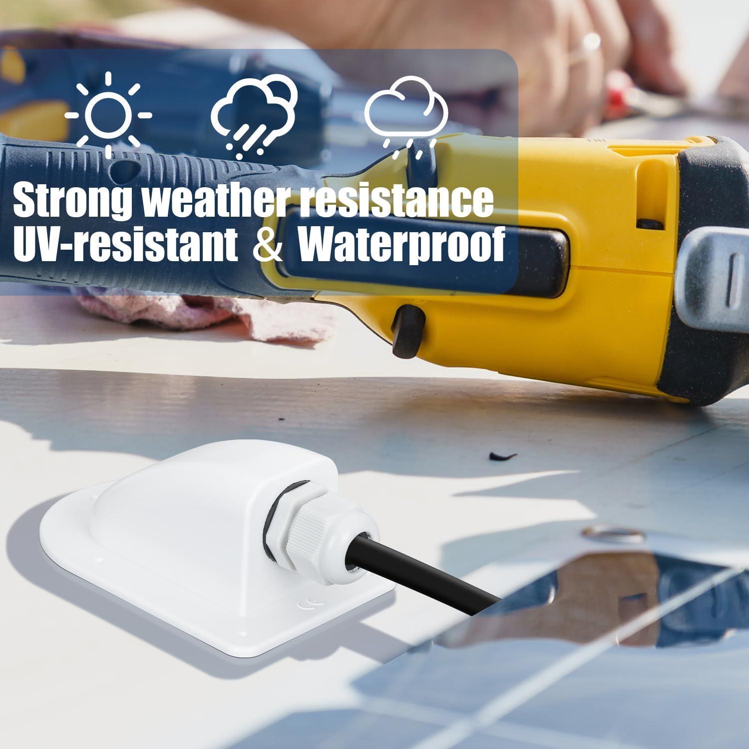 Entrante de Cable Solar ABS Impermeable TOMSHIELE 6-12mm