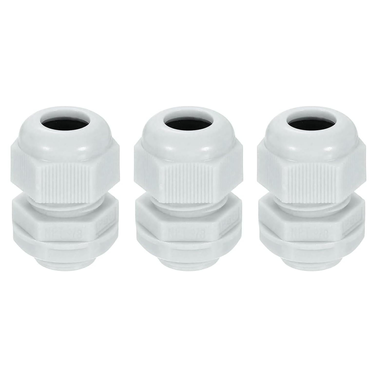 Abrazaderas de Cable de Nylon uxcell NPT 3/8" 3 Piezas 4-8mm