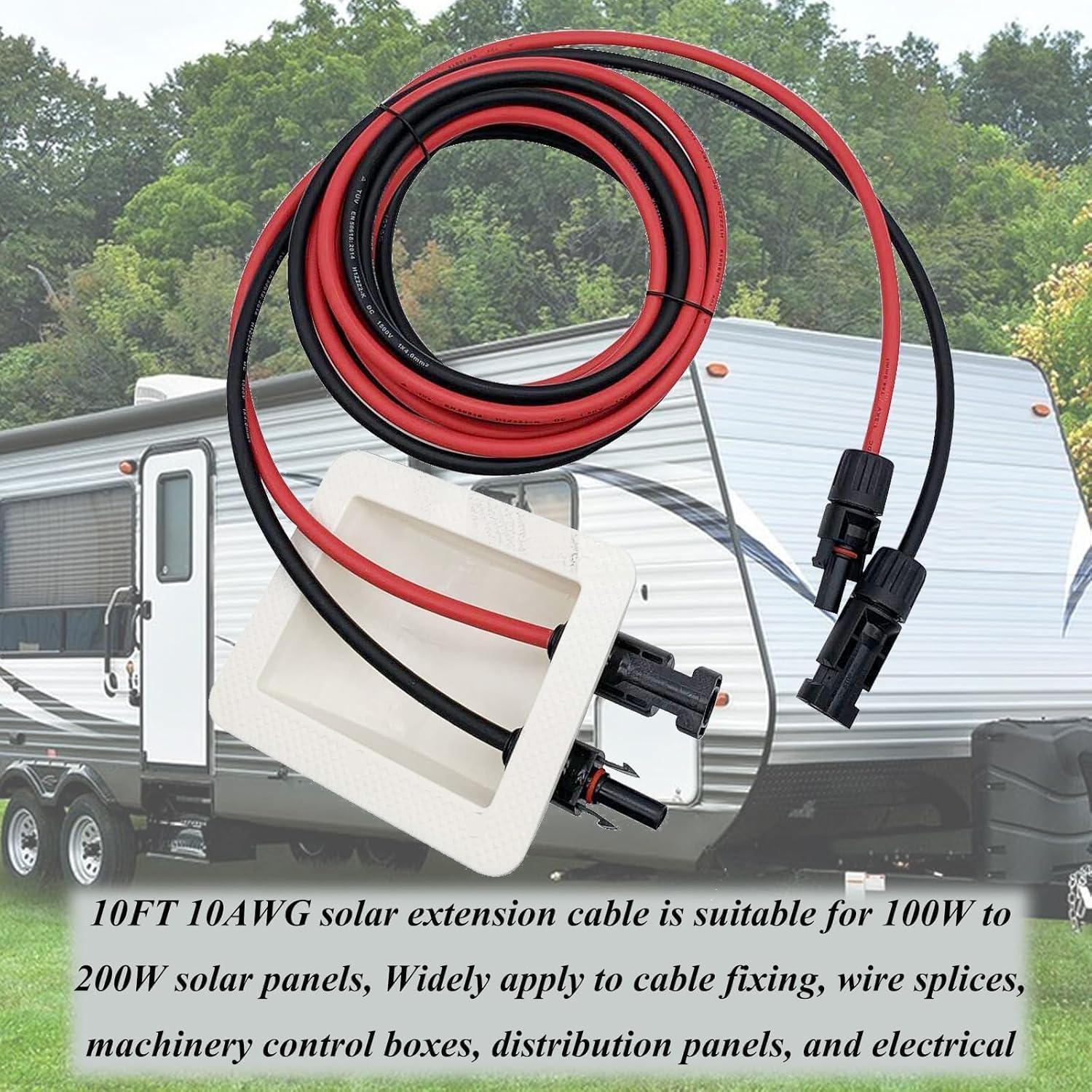 Caja de entrada de cable solar Repairus 10AWG 3m a prueba de clima