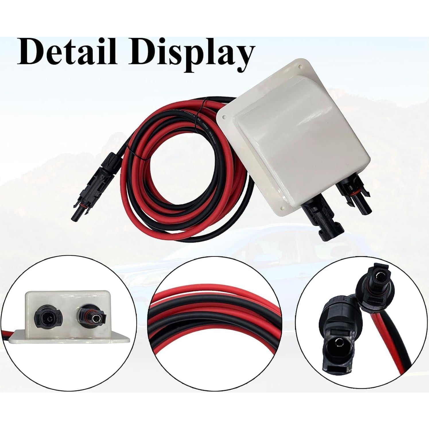 Caja de entrada de cable solar Repairus 10AWG 3m a prueba de clima