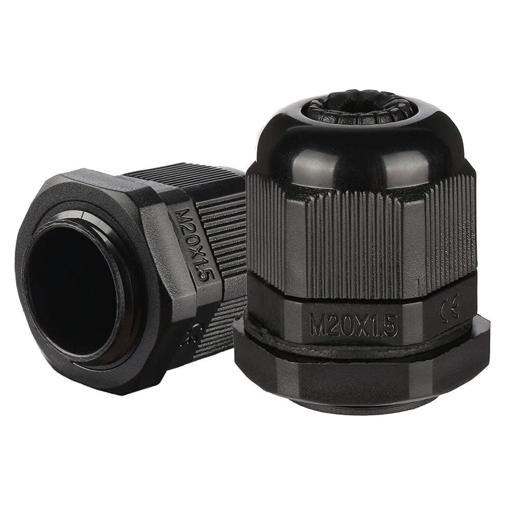 Tuerca de Bloqueo M20 uxcell 20 Pcs IP68 para Cable 6-12mm