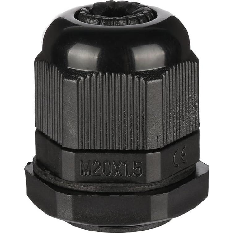 Tuerca de Bloqueo M20 uxcell 20 Pcs IP68 para Cable 6-12mm