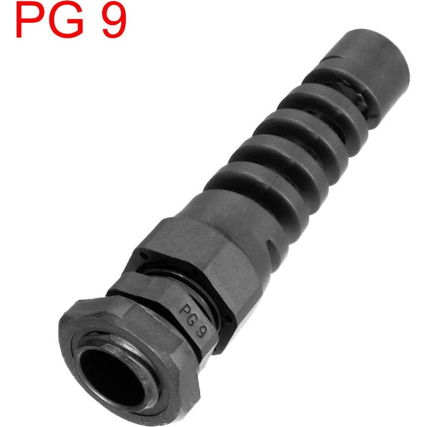 12 Pcs Conectores PG9 uxcell Impermeables para Cable 4-8mm