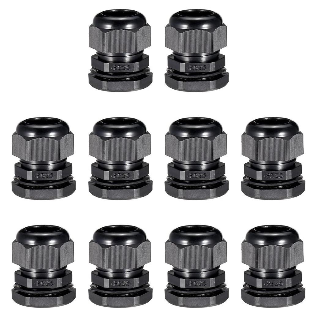 Conectores de Cable PG25 uxcell - 10 Piezas para 16-21mm