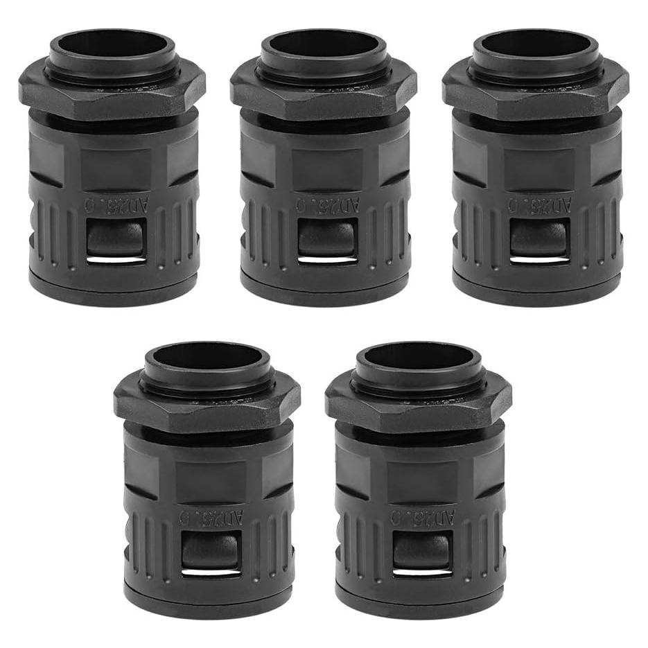 Conector de Tubo Corrugado AD25 uxcell M25 5 Pcs