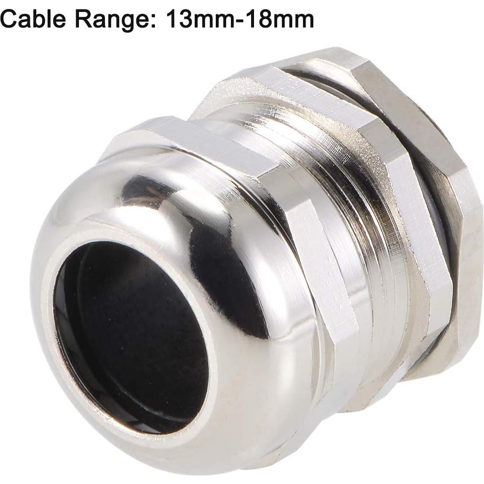 Conector PG21 uxcell 13-18mm Impermeable 2 Piezas